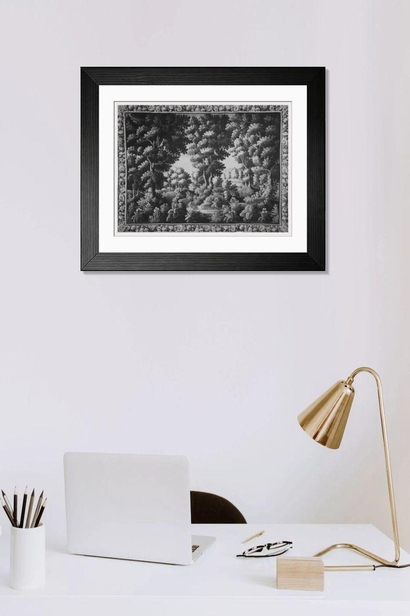 Shown hanging in a room: Modern 14"x12" (36x31cm)