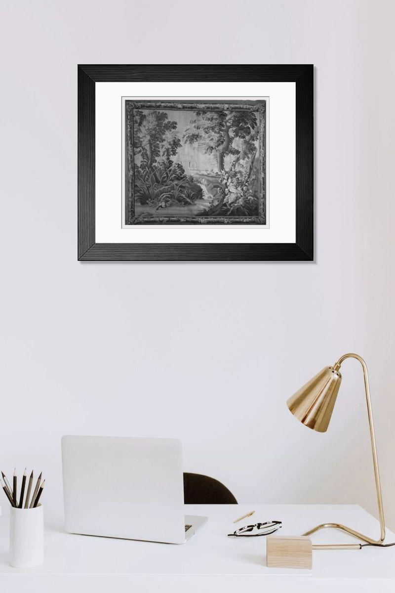 Shown hanging in a room: Modern 14"x12" (36x31cm)