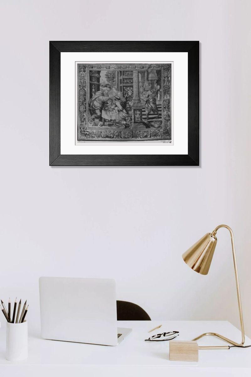 Shown hanging in a room: Modern 14"x12" (36x31cm)