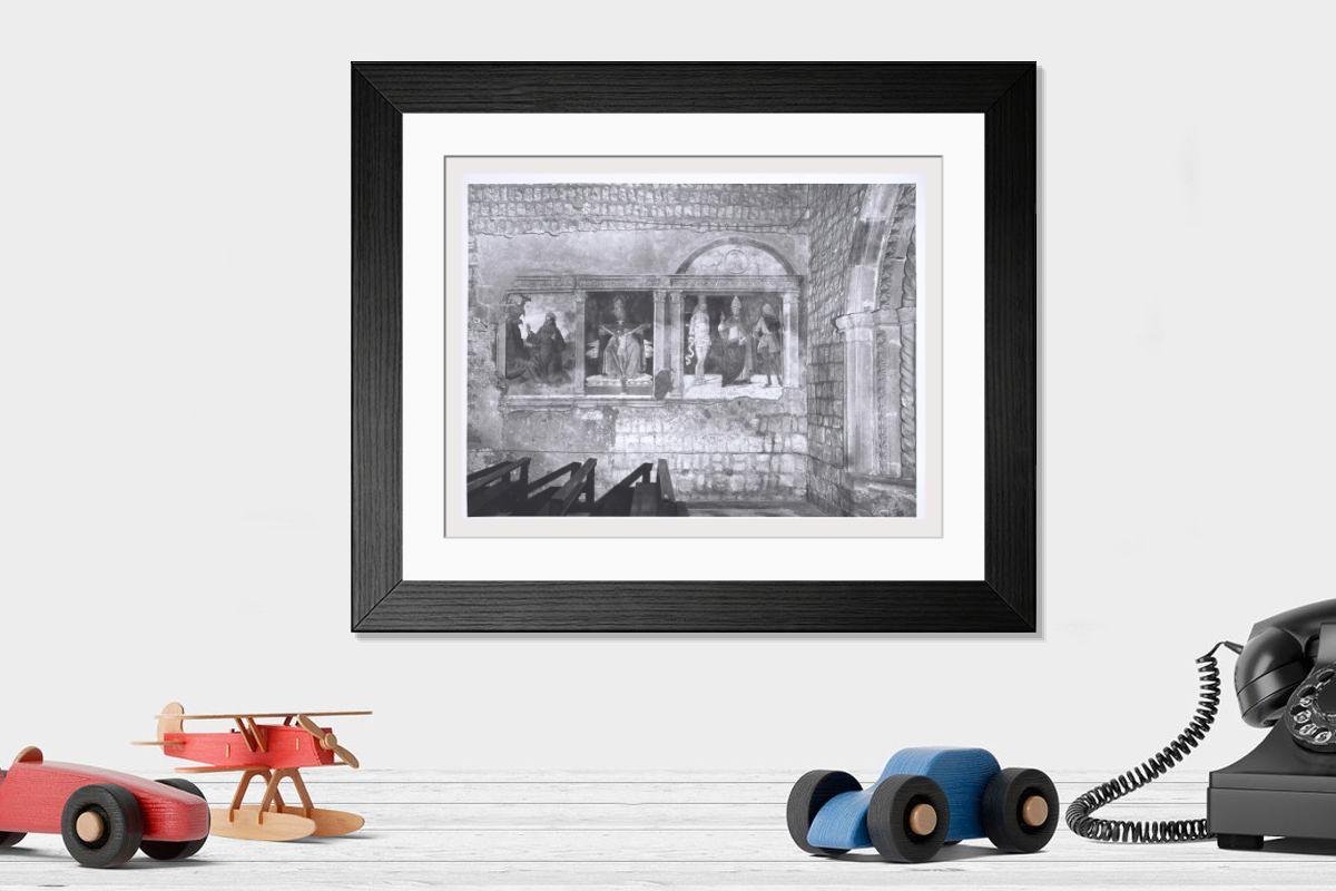 Shown hanging in a room: Modern 14"x12" (36x31cm)