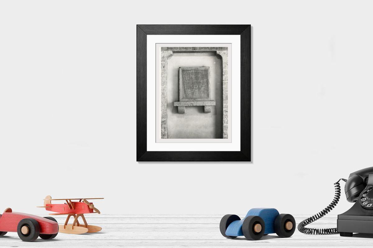 Shown hanging in a room: Modern 14"x12" (36x31cm)