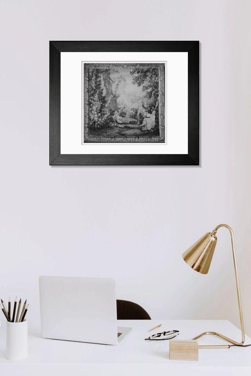 Shown hanging in a room: Modern 14"x12" (36x31cm)