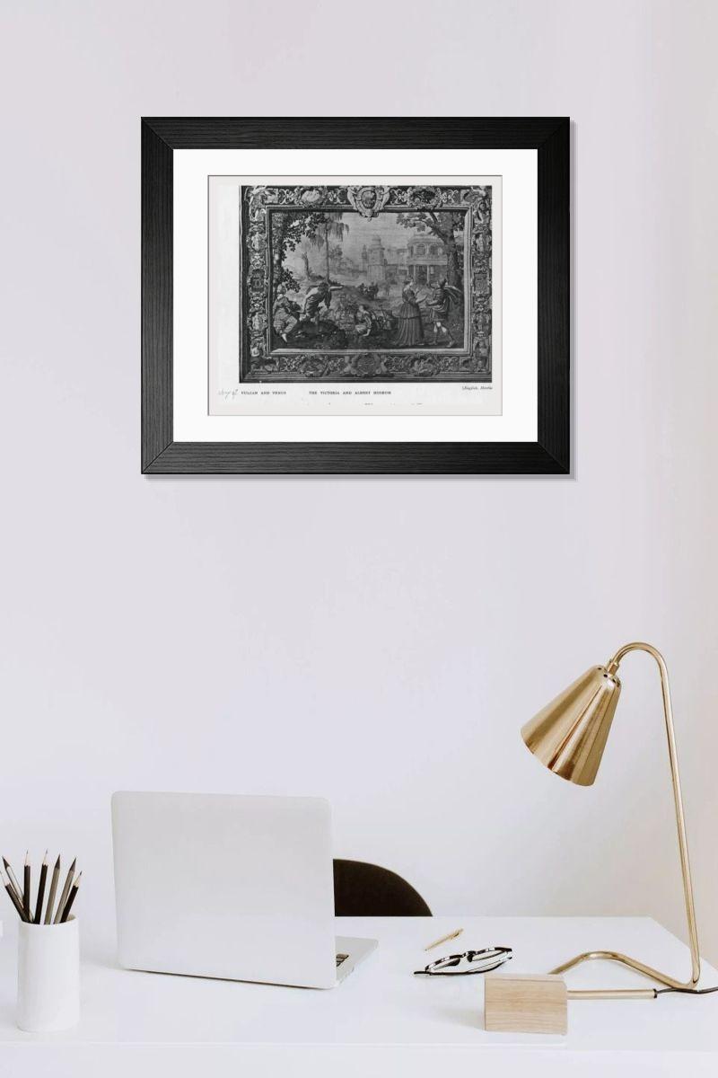 Shown hanging in a room: Modern 14"x12" (36x31cm)