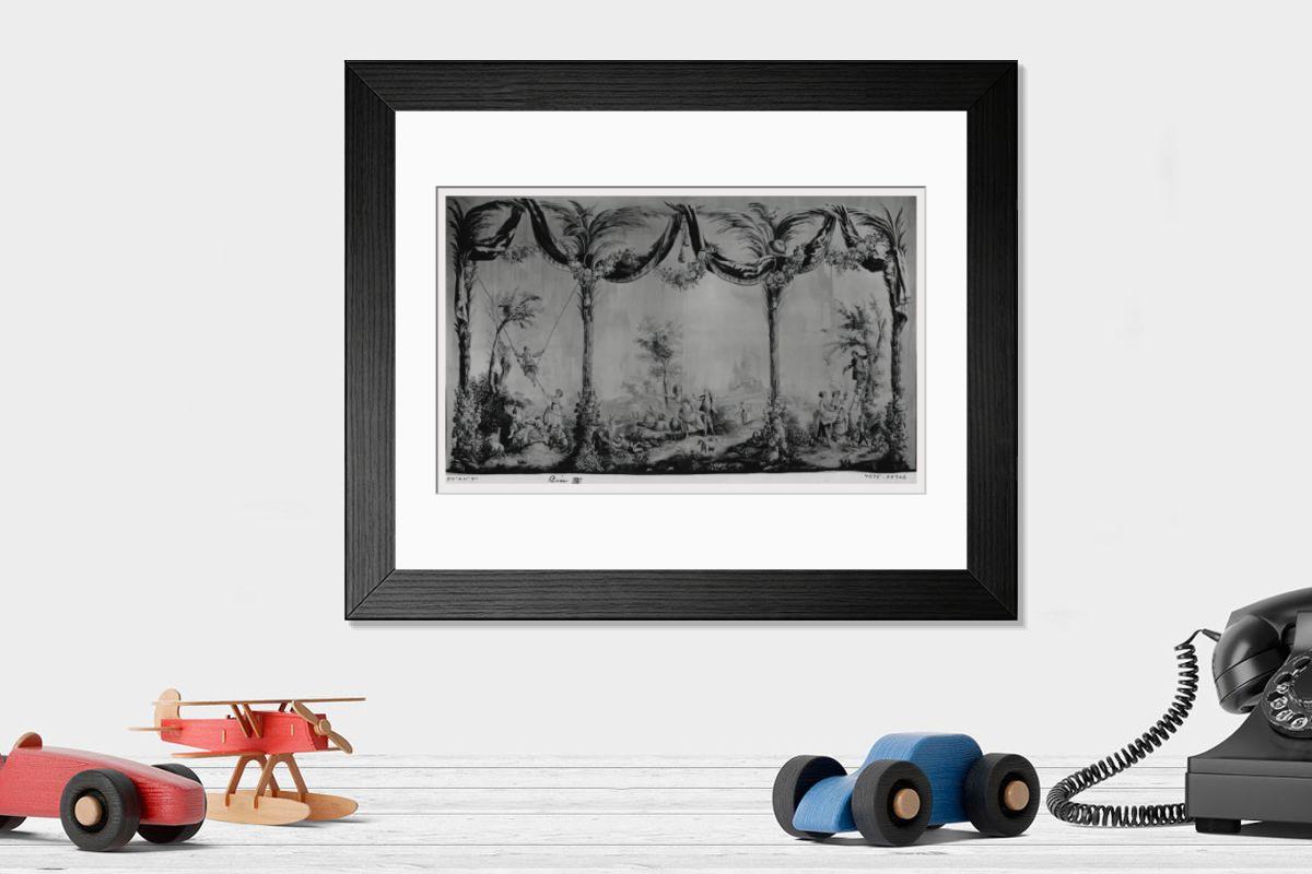 Shown hanging in a room: Modern 14"x12" (36x31cm)