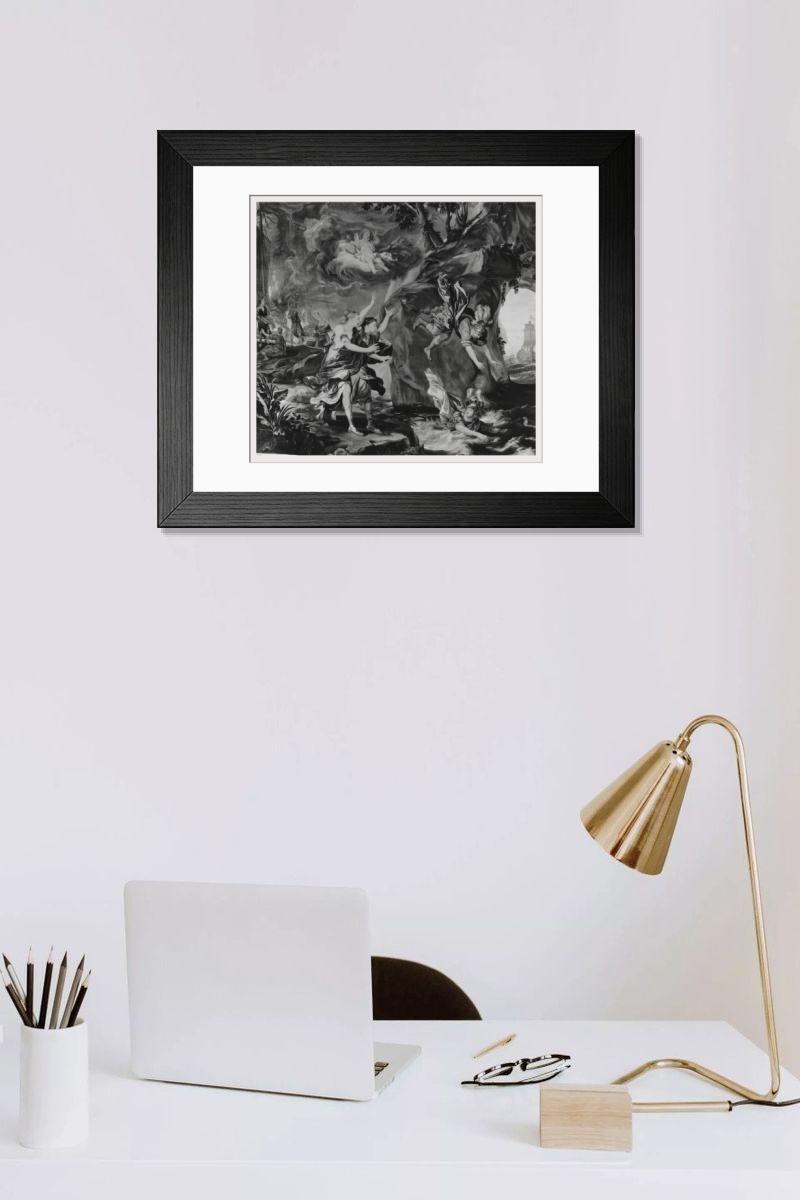 Shown hanging in a room: Modern 14"x12" (36x31cm)