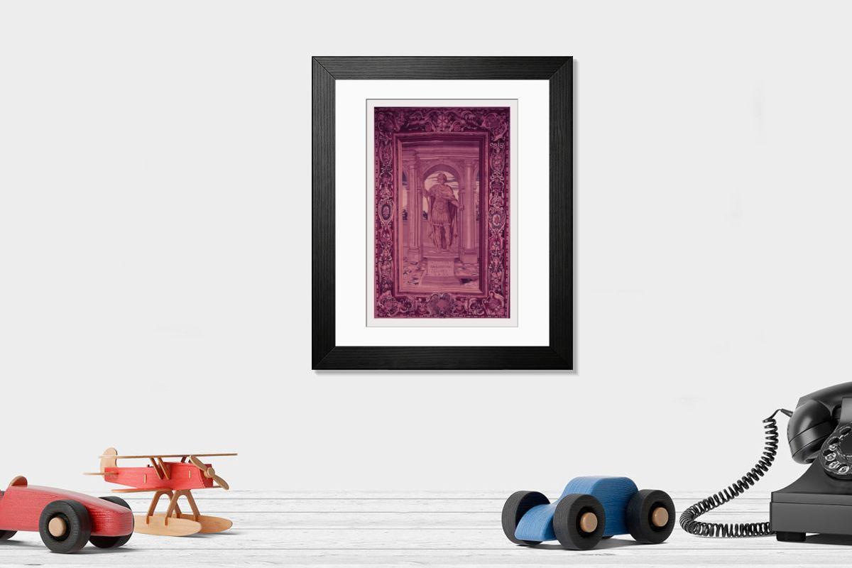 Shown hanging in a room: Modern 14"x12" (36x31cm)