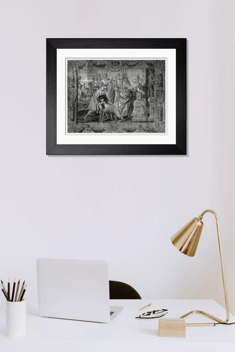 Shown hanging in a room: Modern 14"x12" (36x31cm)