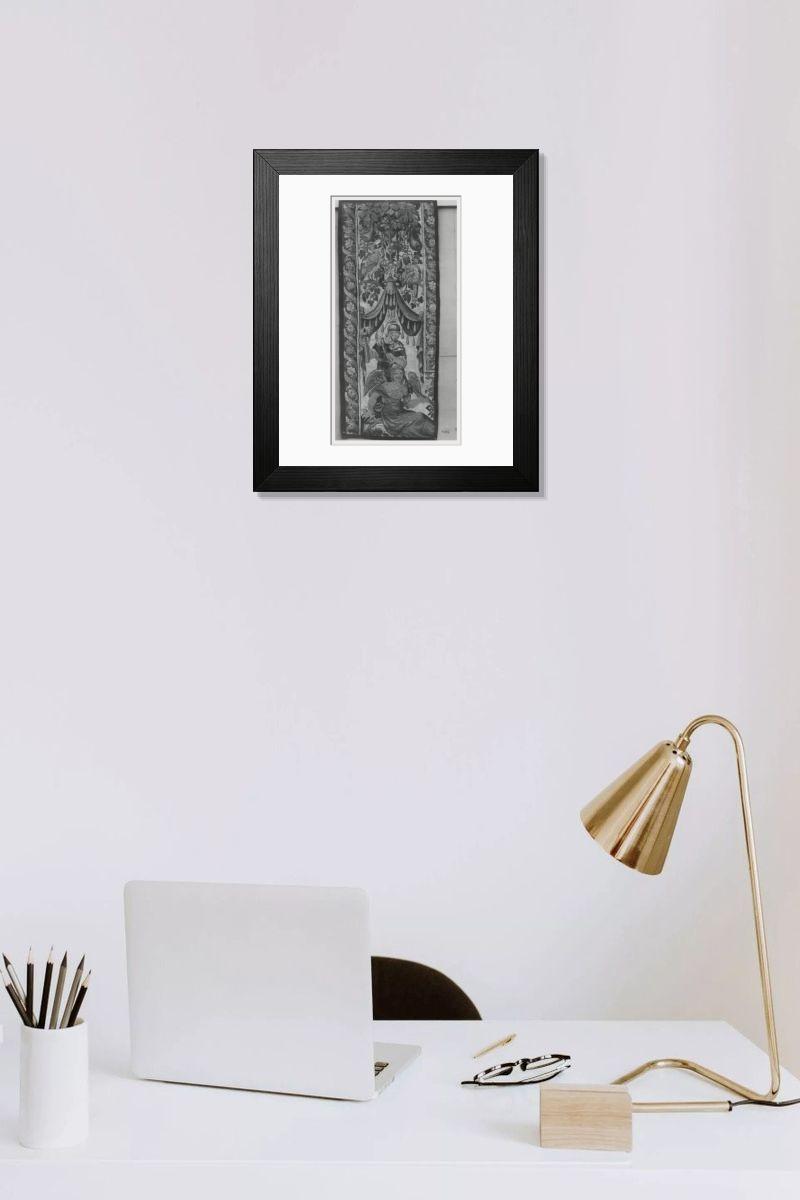 Shown hanging in a room: Modern 14"x12" (36x31cm)