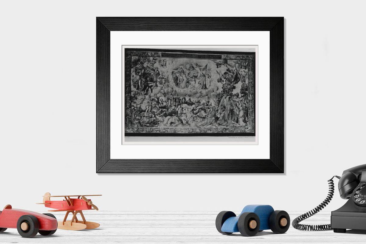 Shown hanging in a room: Modern 14"x12" (36x31cm)