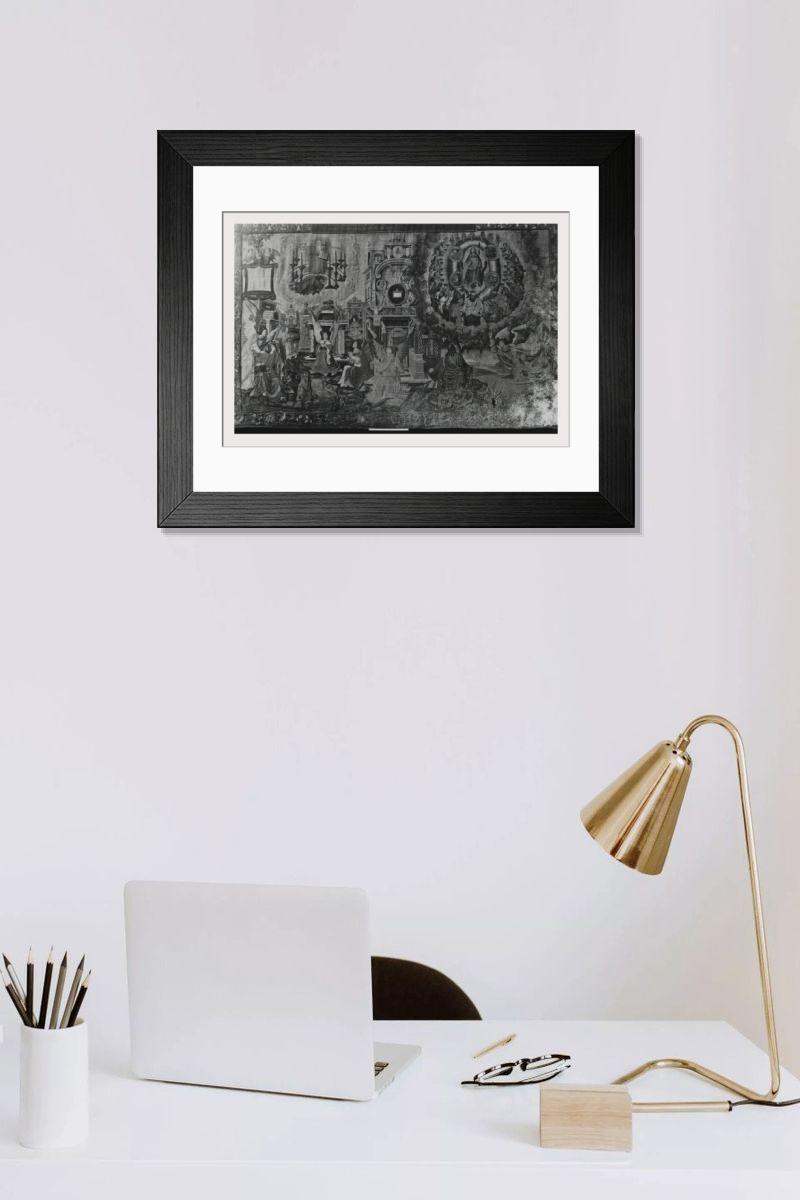 Shown hanging in a room: Modern 14"x12" (36x31cm)