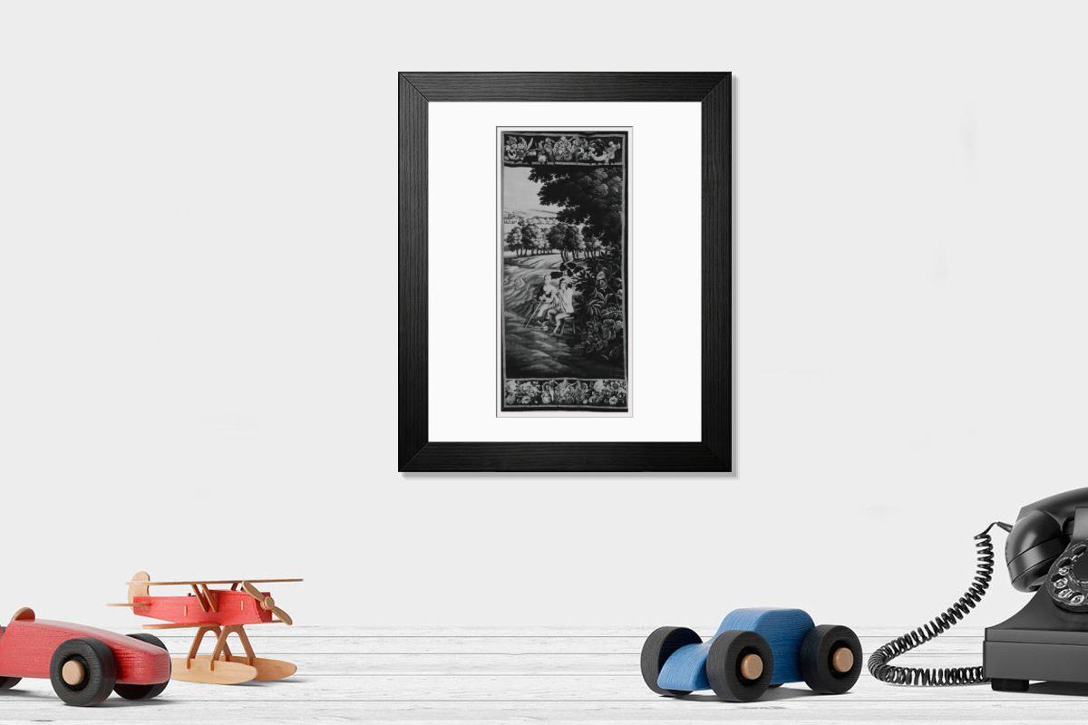 Shown hanging in a room: Modern 14"x12" (36x31cm)