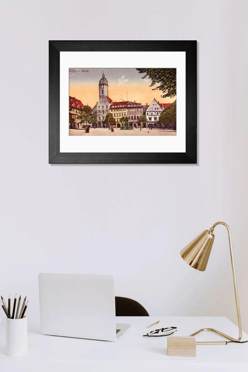 Shown hanging in a room: Modern 14"x12" (36x31cm)