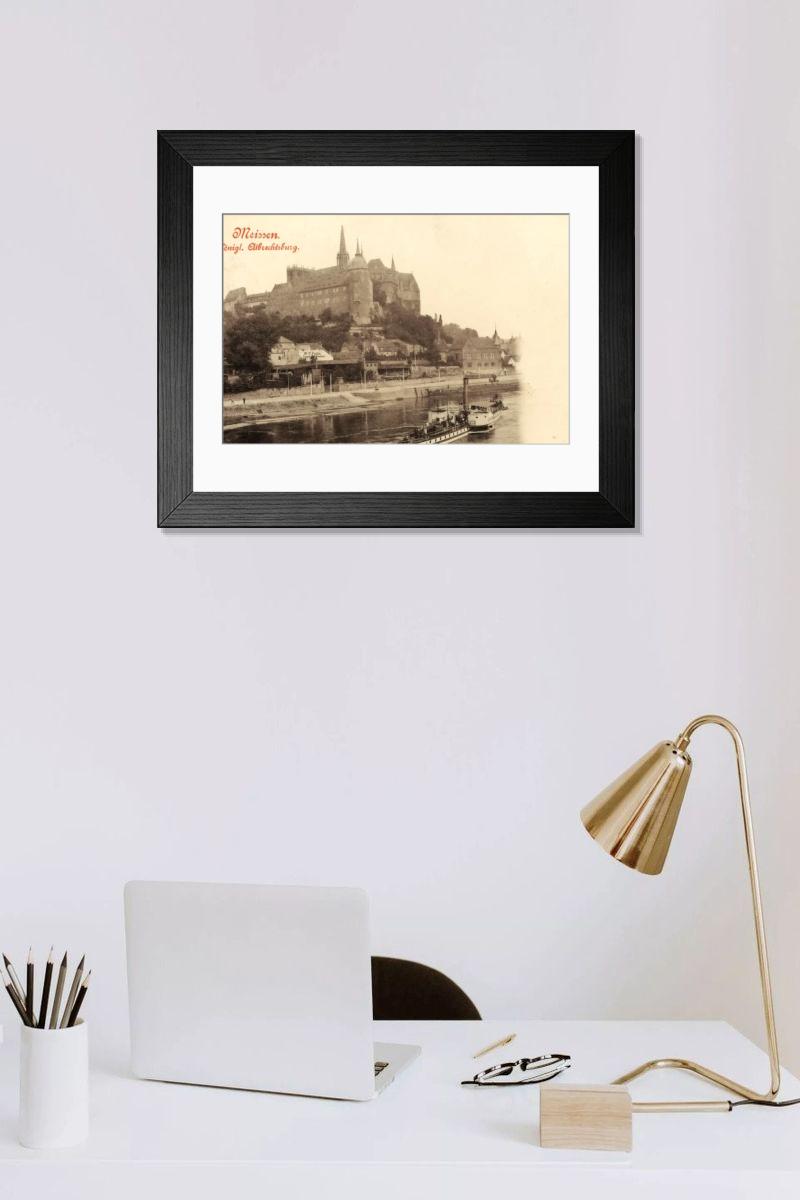 Shown hanging in a room: Modern 14"x12" (36x31cm)
