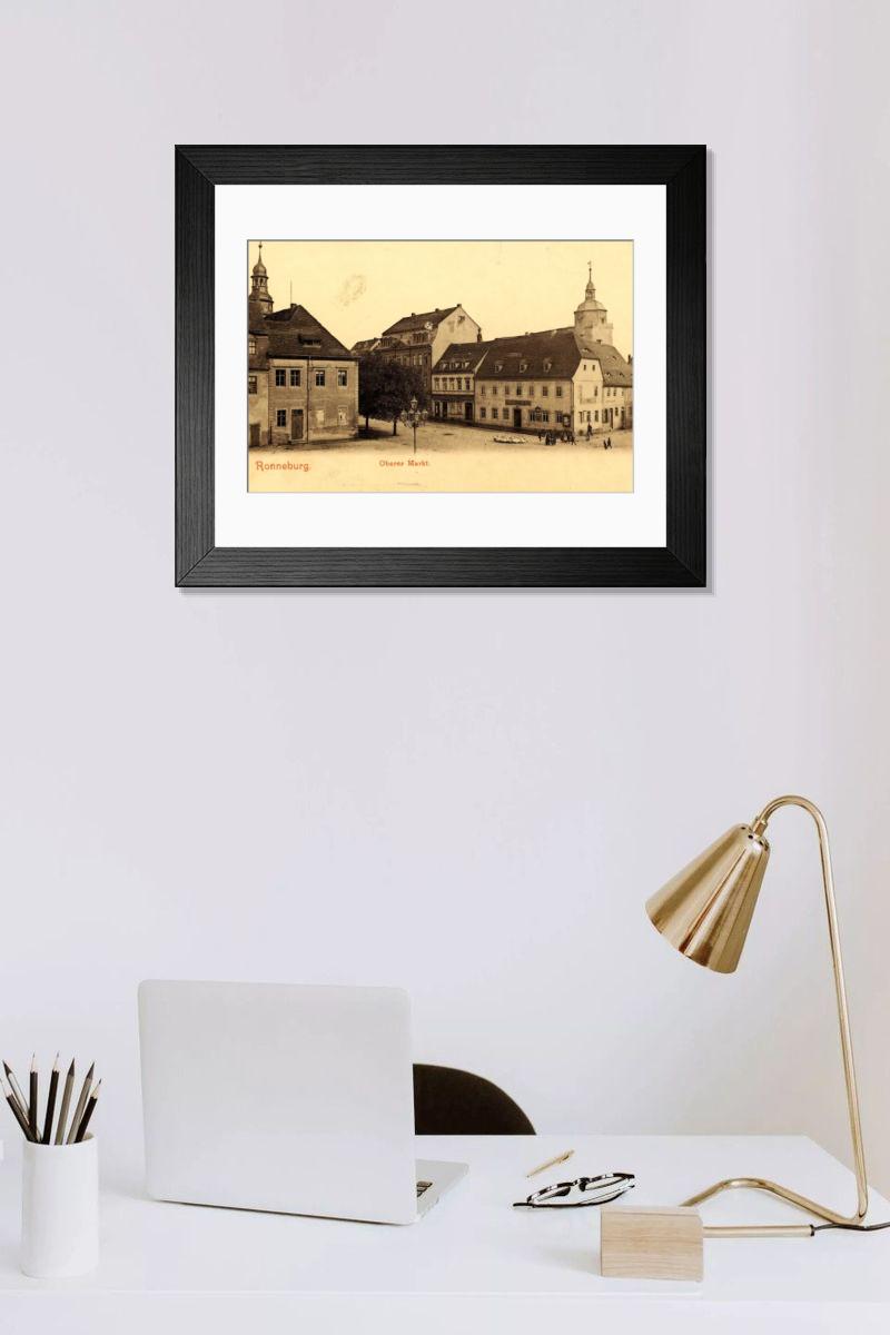 Shown hanging in a room: Modern 14"x12" (36x31cm)