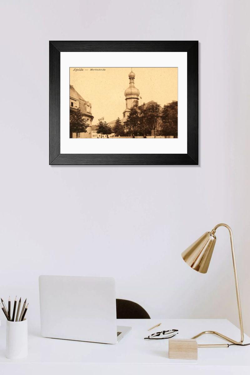 Shown hanging in a room: Modern 14"x12" (36x31cm)