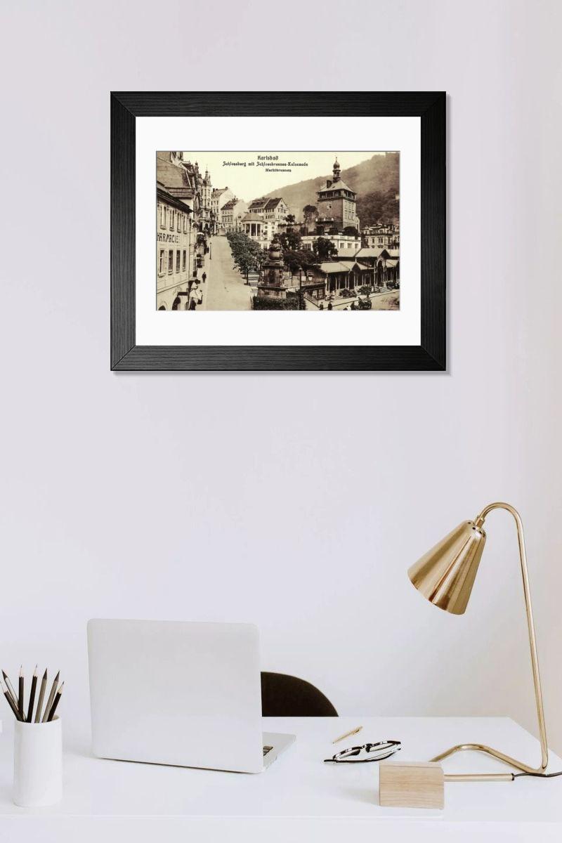 Shown hanging in a room: Modern 14"x12" (36x31cm)