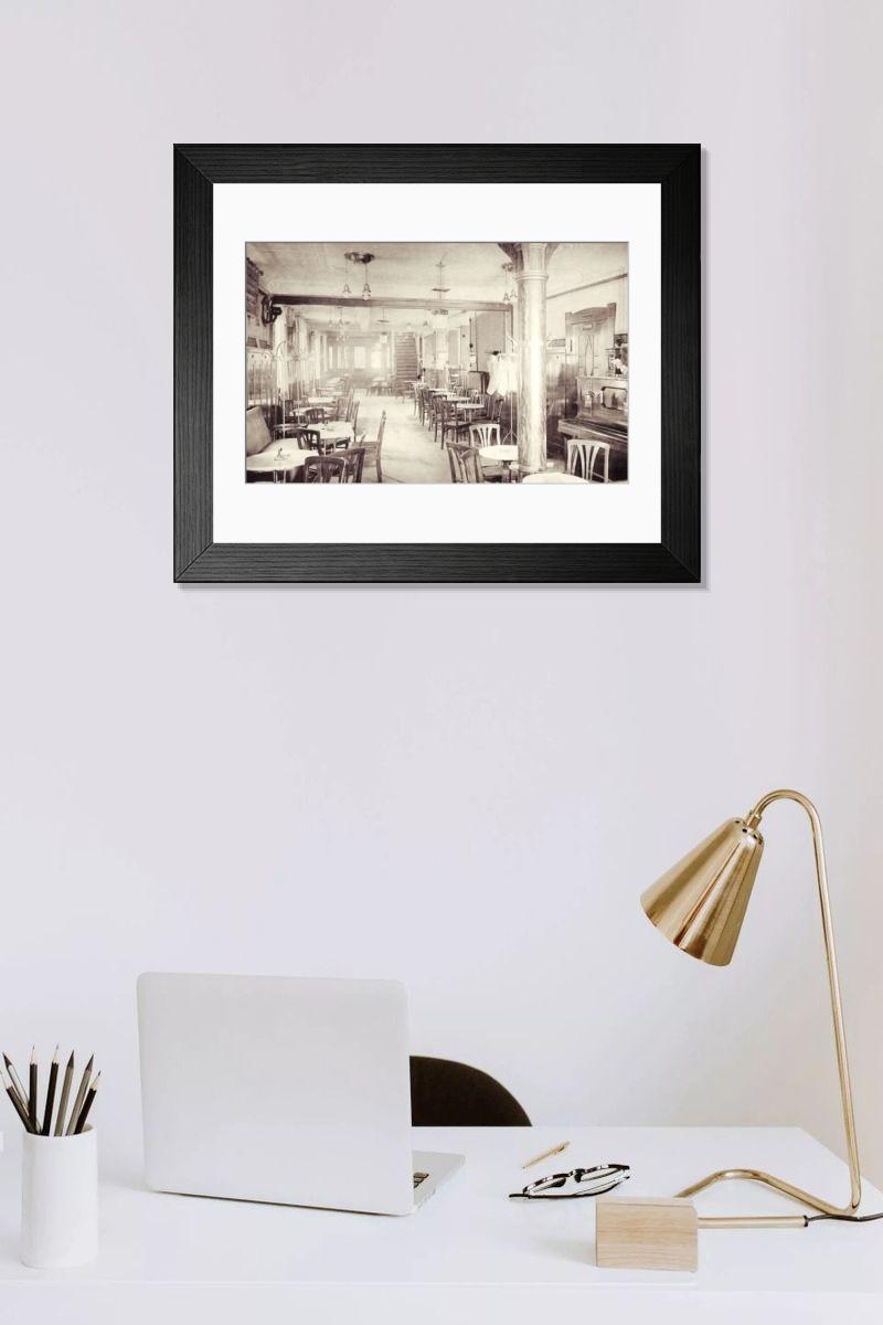 Shown hanging in a room: Modern 14"x12" (36x31cm)