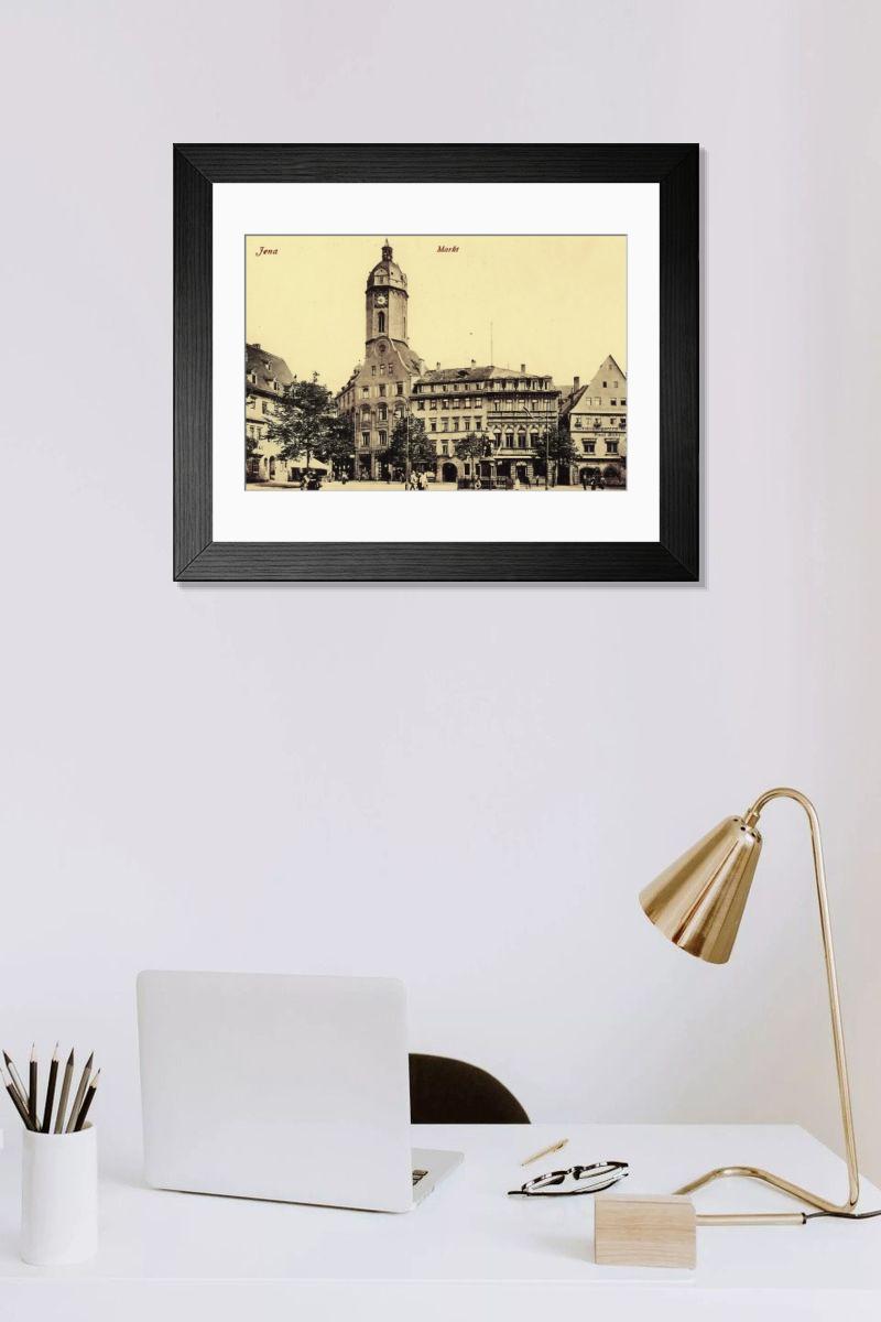 Shown hanging in a room: Modern 14"x12" (36x31cm)