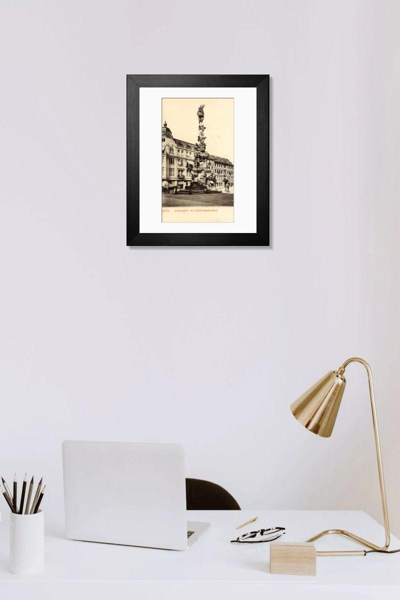 Shown hanging in a room: Modern 14"x12" (36x31cm)