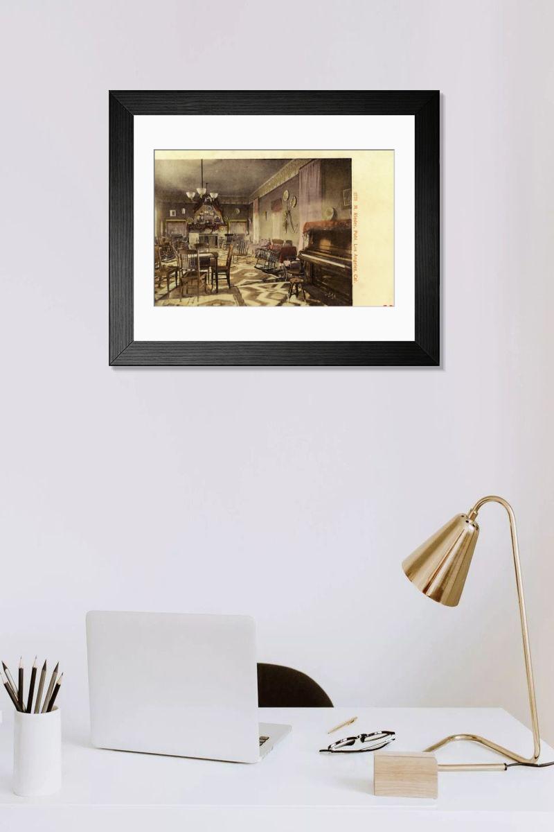 Shown hanging in a room: Modern 14"x12" (36x31cm)