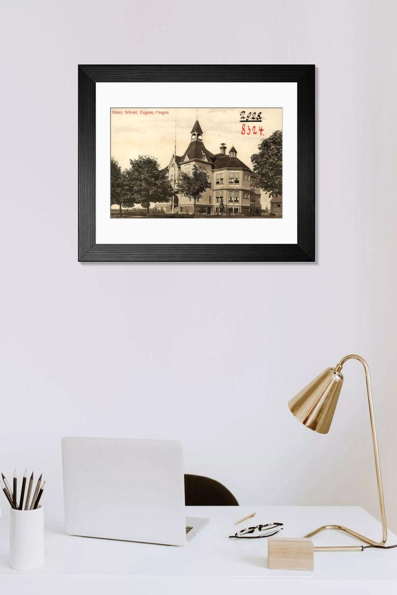 Shown hanging in a room: Modern 14"x12" (36x31cm)