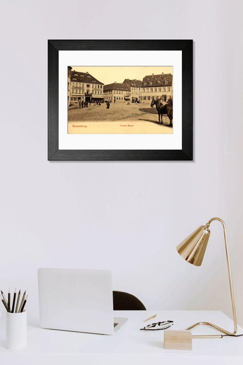Shown hanging in a room: Modern 14"x12" (36x31cm)