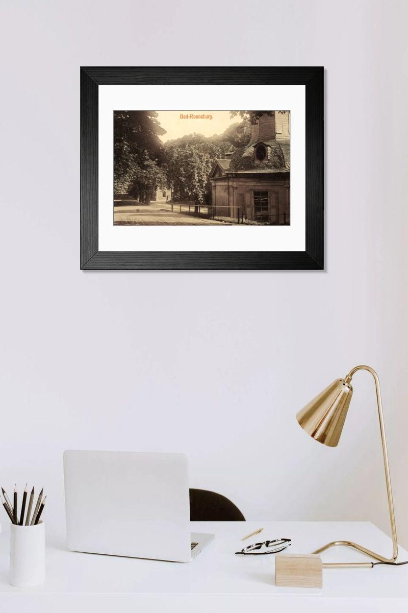 Shown hanging in a room: Modern 14"x12" (36x31cm)