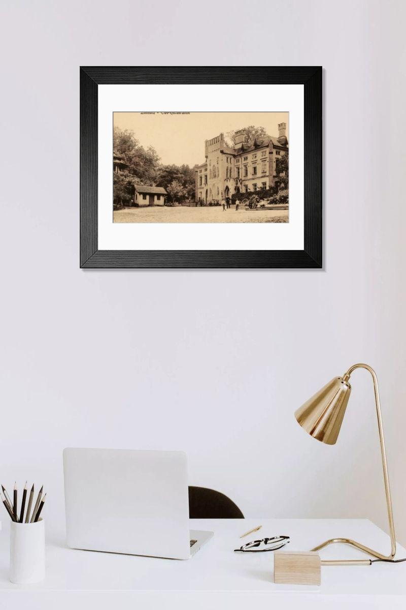 Shown hanging in a room: Modern 14"x12" (36x31cm)