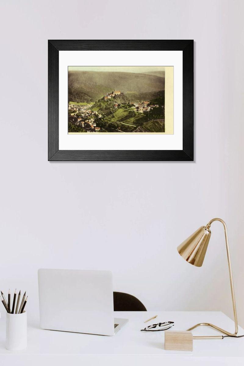 Shown hanging in a room: Modern 14"x12" (36x31cm)