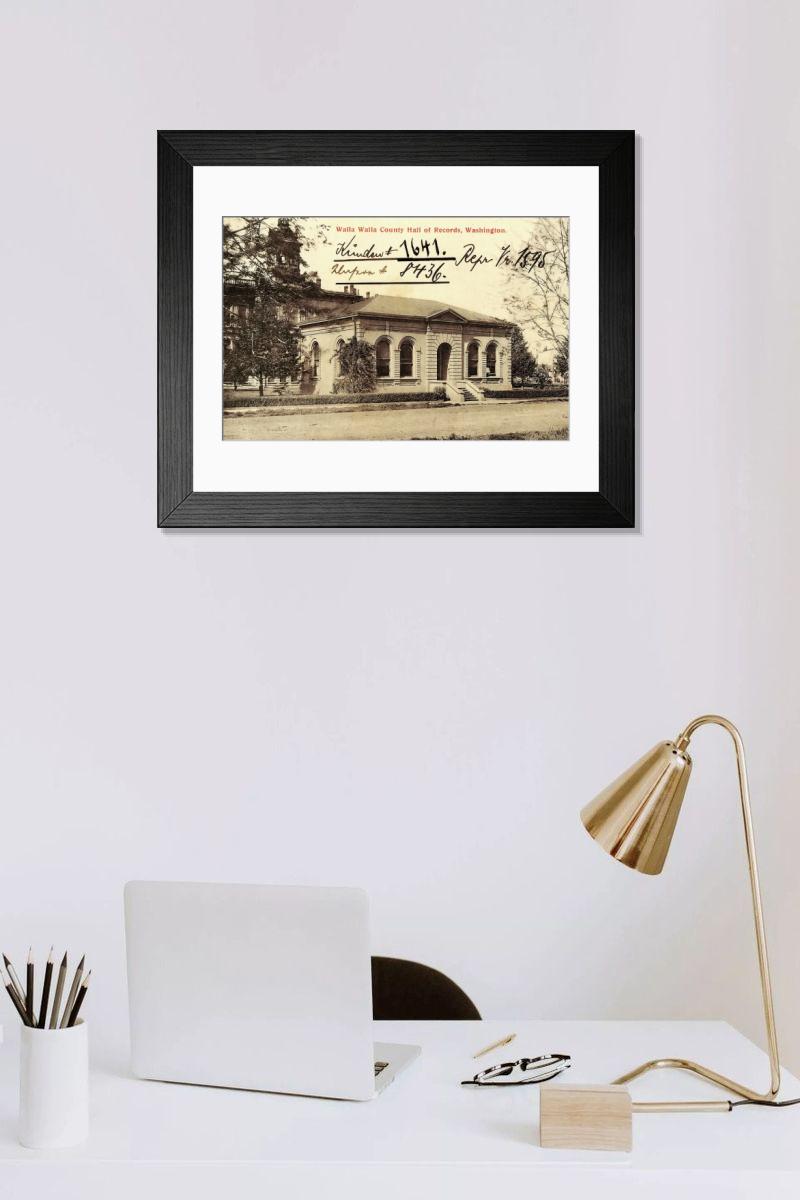 Shown hanging in a room: Modern 14"x12" (36x31cm)