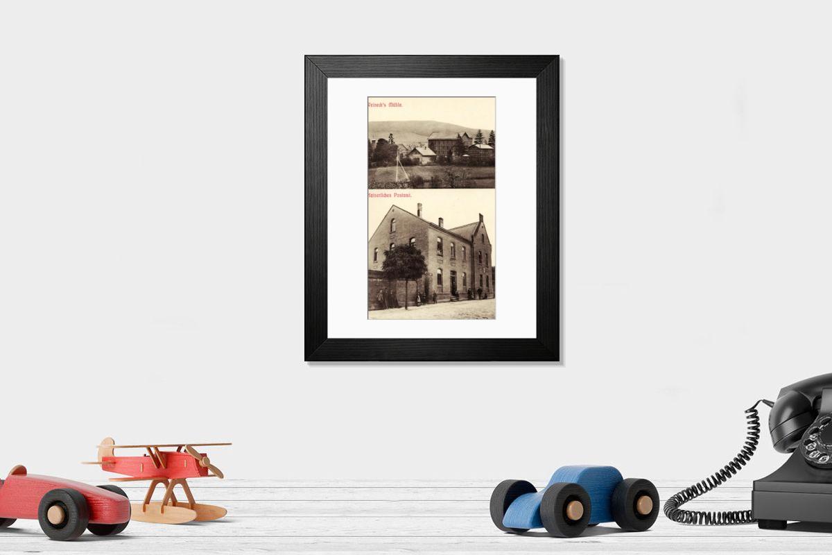 Shown hanging in a room: Modern 14"x12" (36x31cm)
