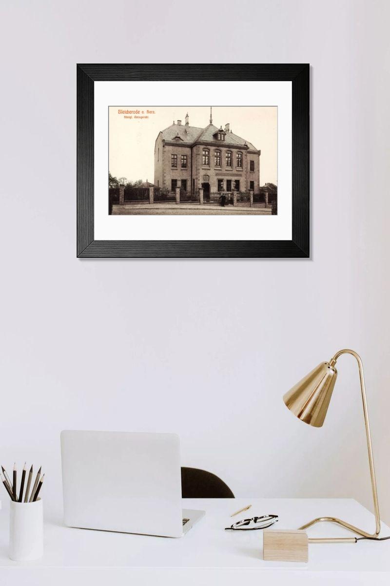 Shown hanging in a room: Modern 14"x12" (36x31cm)