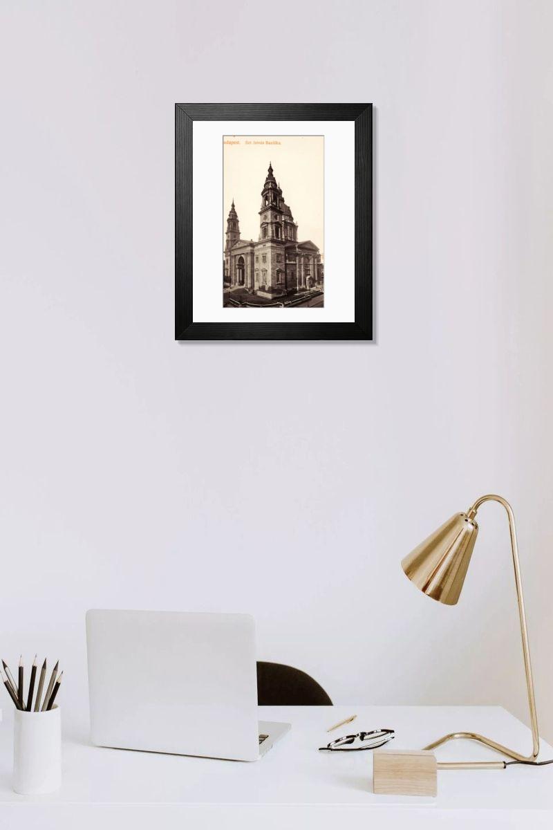 Shown hanging in a room: Modern 14"x12" (36x31cm)