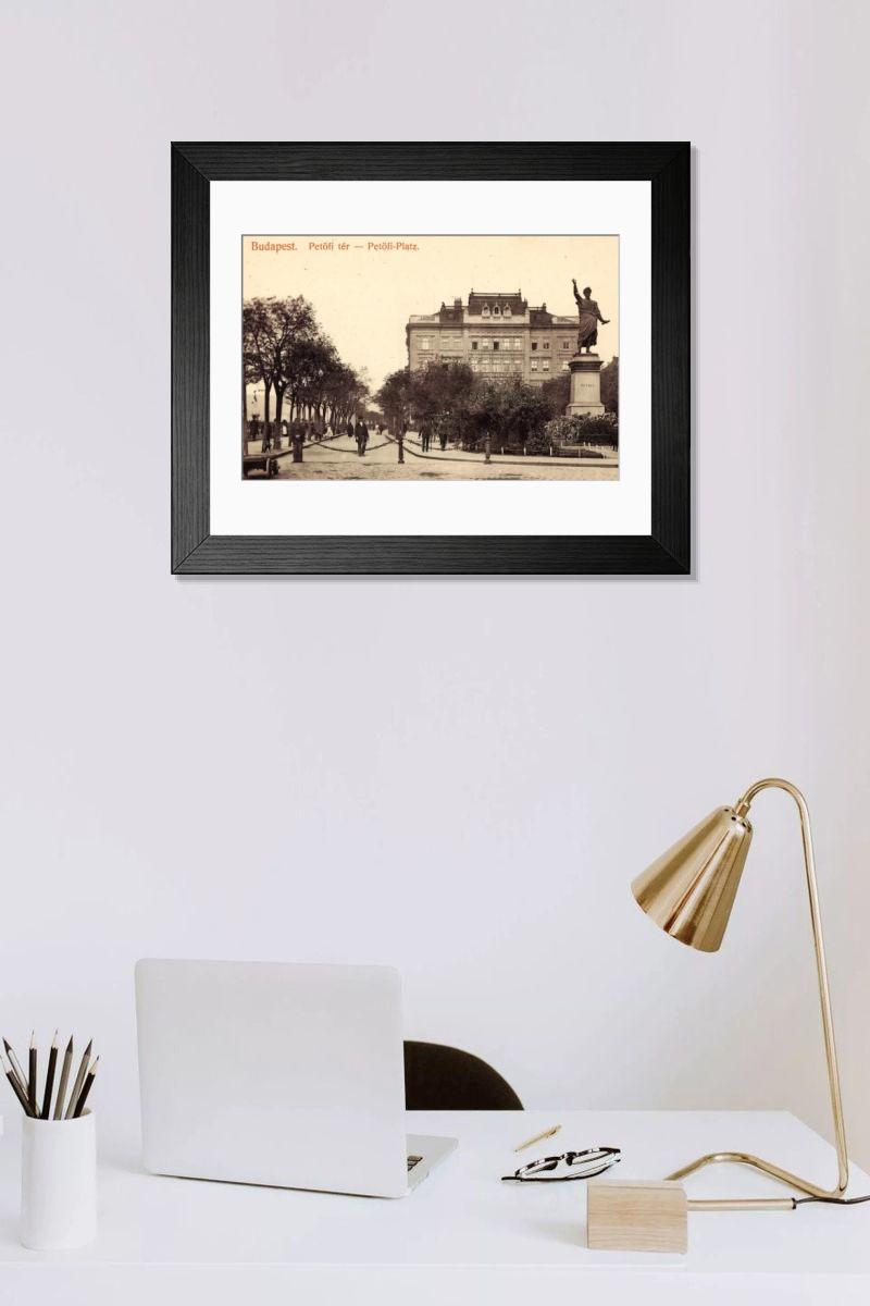 Shown hanging in a room: Modern 14"x12" (36x31cm)