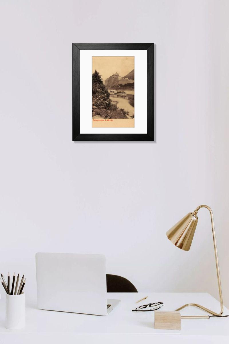 Shown hanging in a room: Modern 14"x12" (36x31cm)