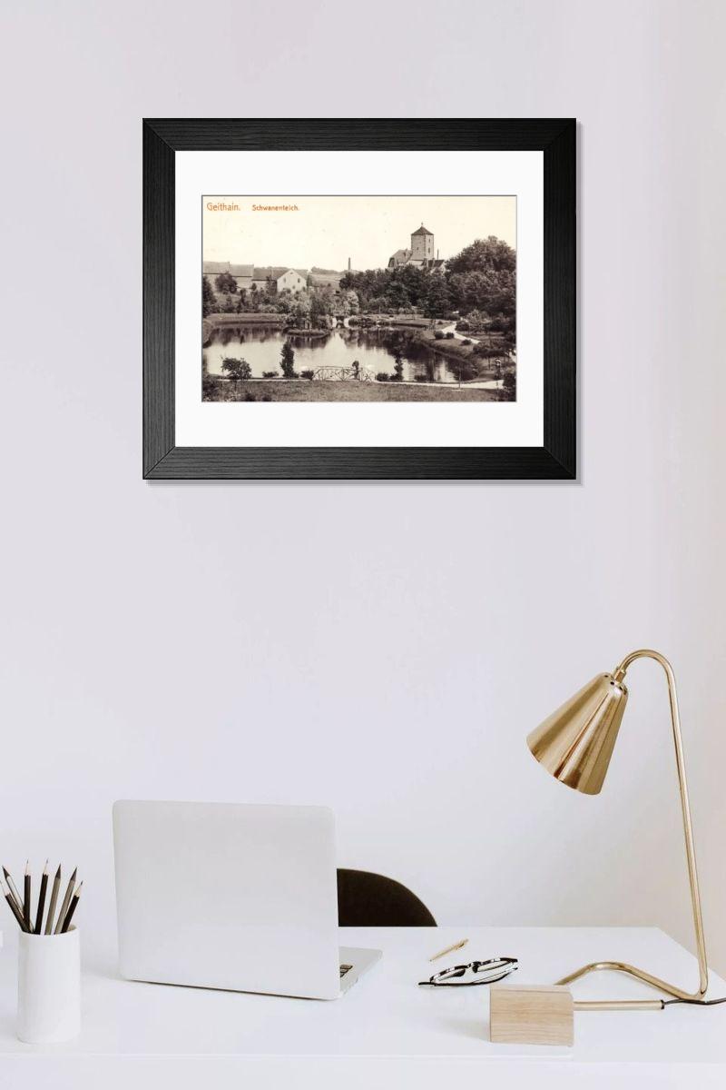 Shown hanging in a room: Modern 14"x12" (36x31cm)