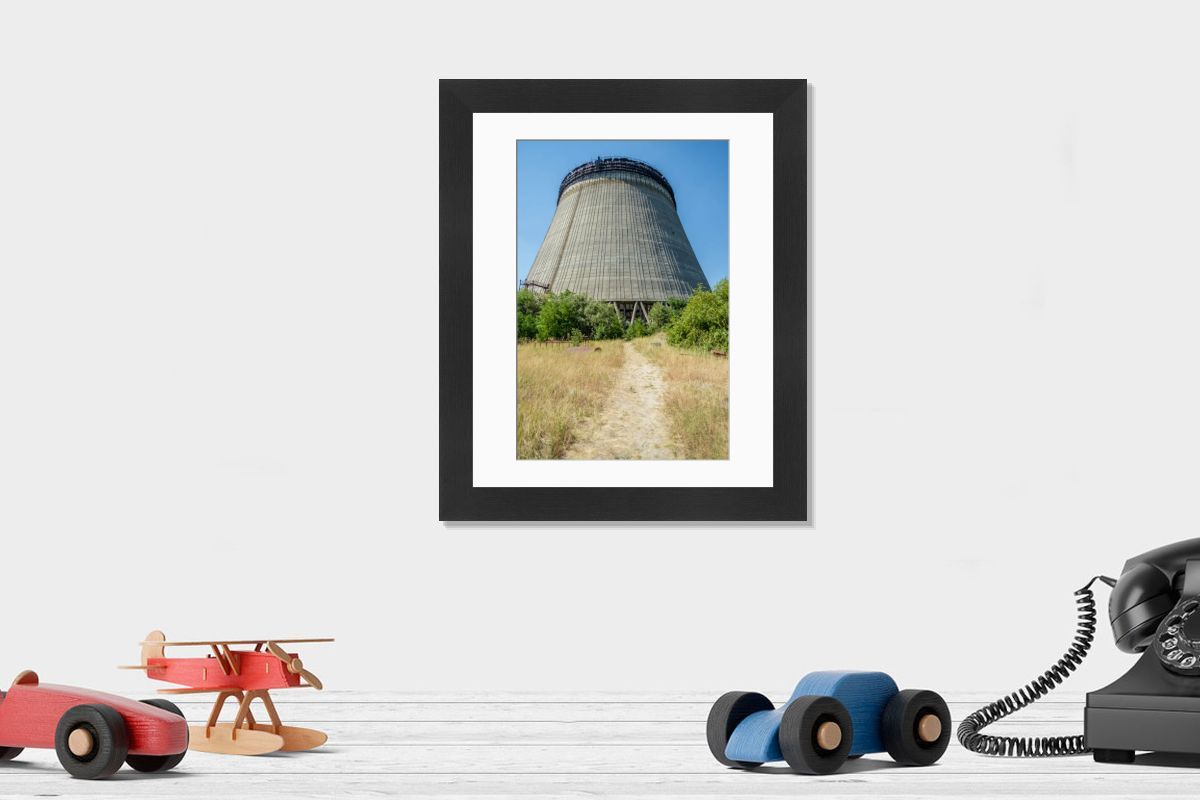 Framed Print of Chernobyl Exclusion Zone Cooling Tower Print