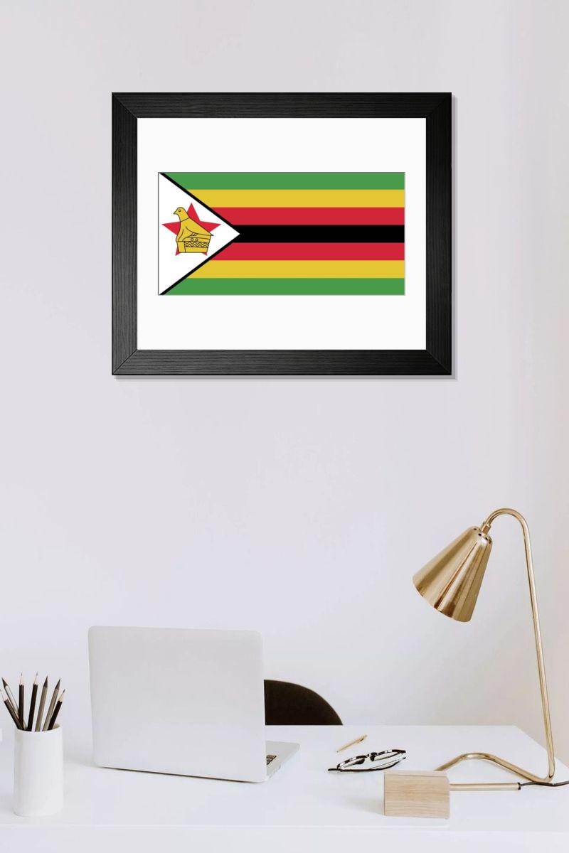 Shown hanging in a room: Modern 14"x12" (36x31cm)