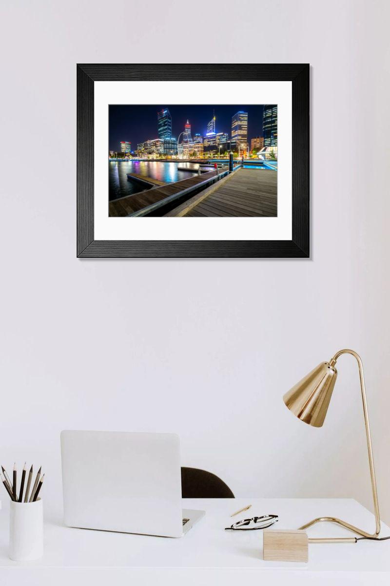 Shown hanging in a room: Modern 14"x12" (36x31cm)