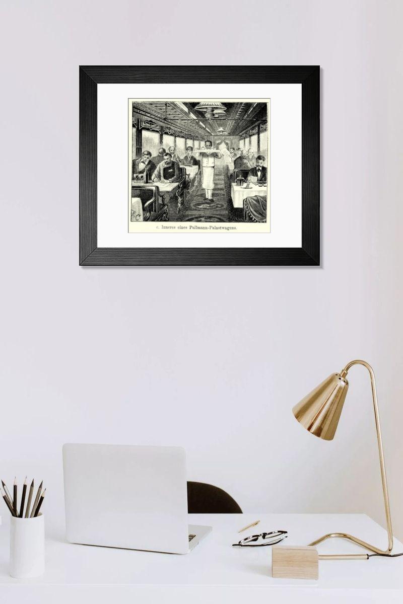 Shown hanging in a room: Modern 14"x12" (36x31cm)