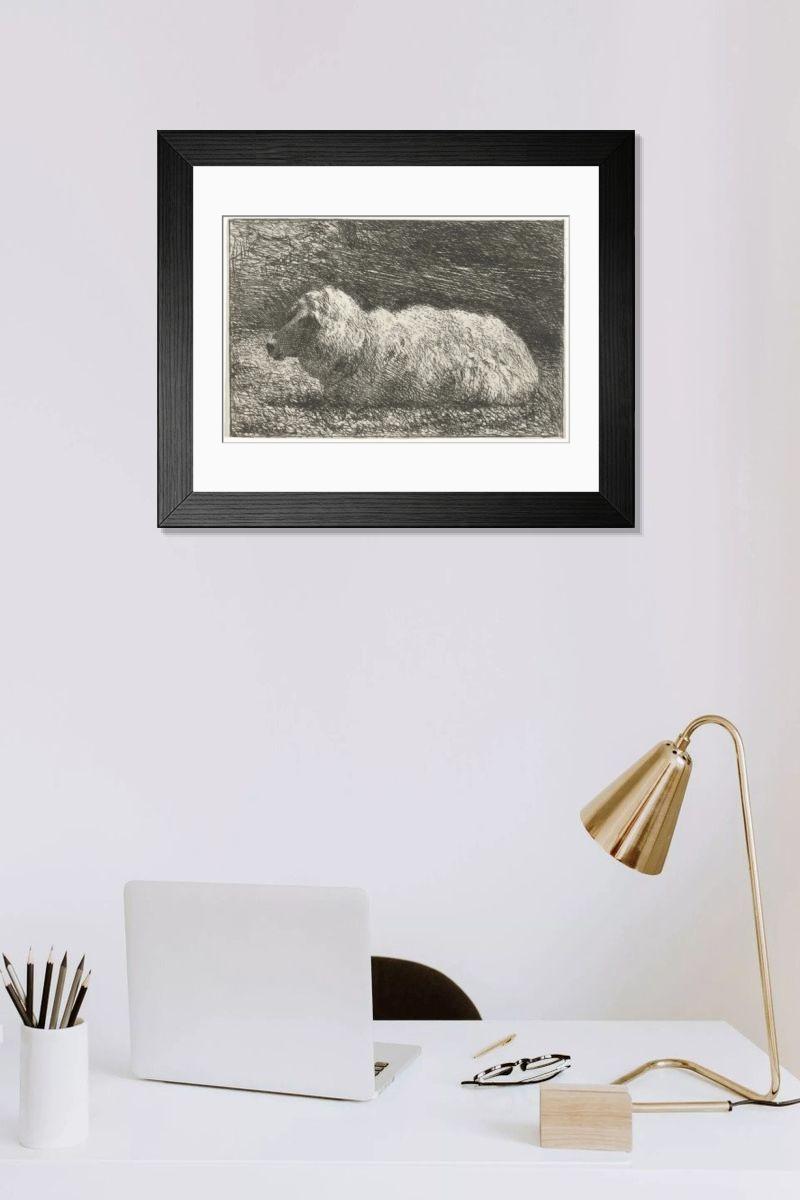 Shown hanging in a room: Modern 14"x12" (36x31cm)