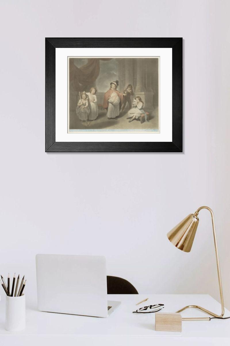 Shown hanging in a room: Modern 14"x12" (36x31cm)