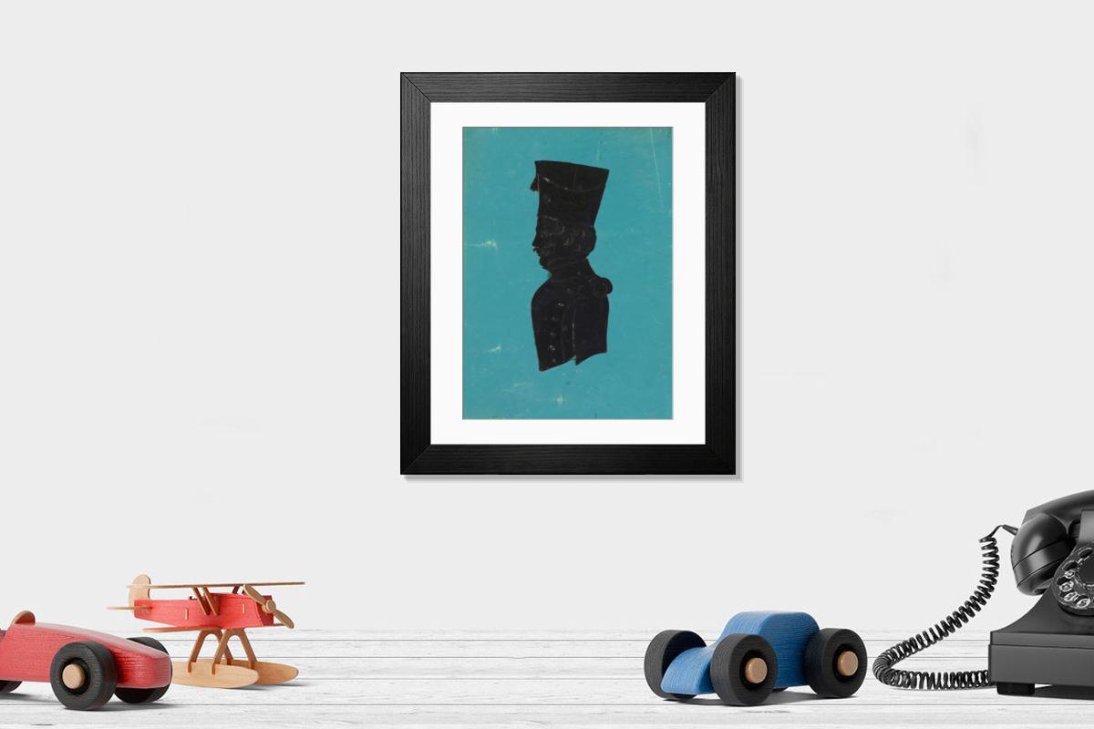 Shown hanging in a room: Modern 14"x12" (36x31cm)