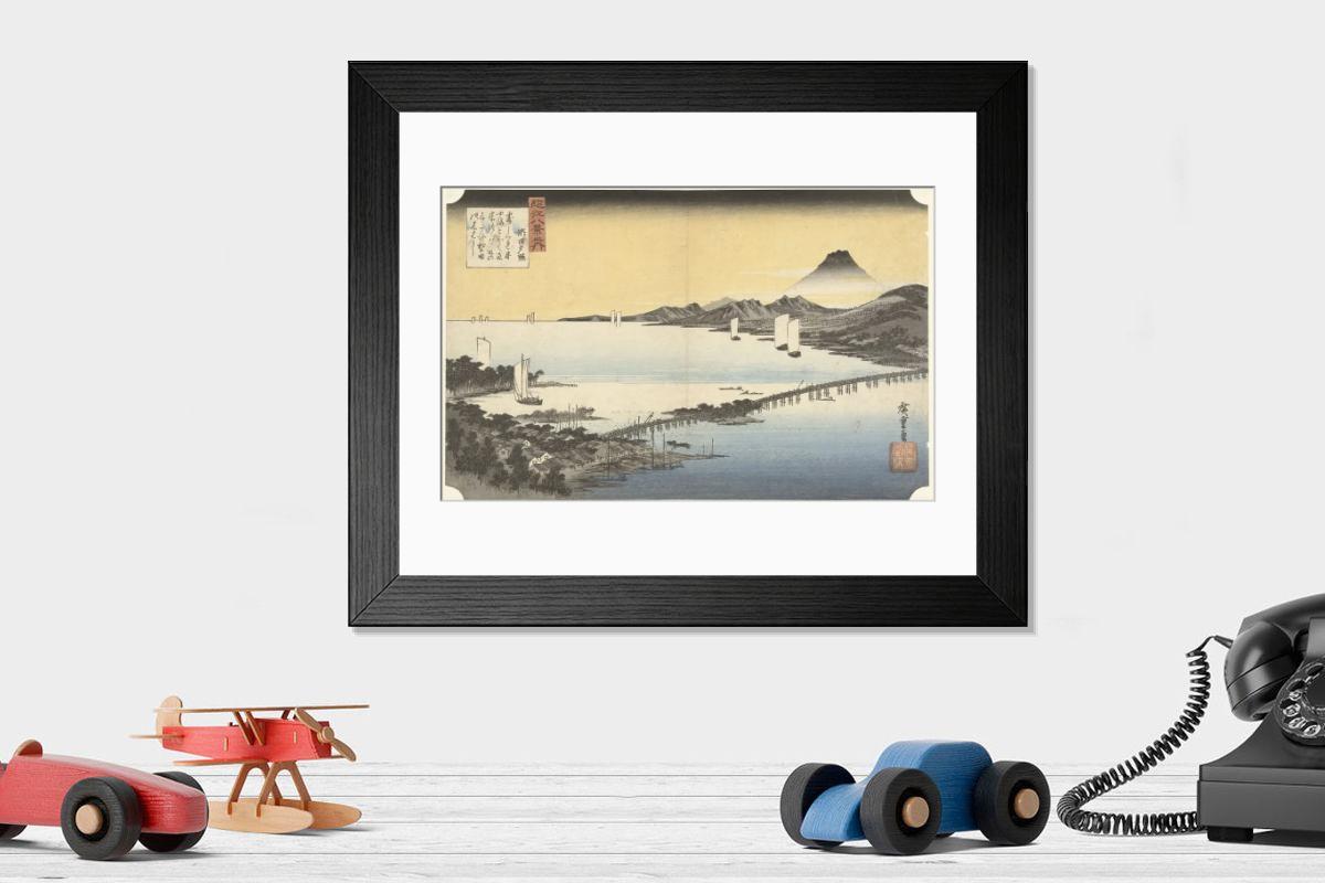 Shown hanging in a room: Modern 14"x12" (36x31cm)