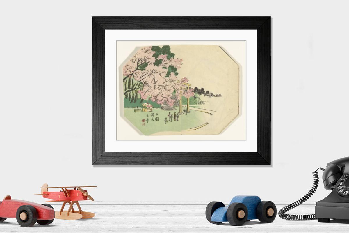 Shown hanging in a room: Modern 14"x12" (36x31cm)
