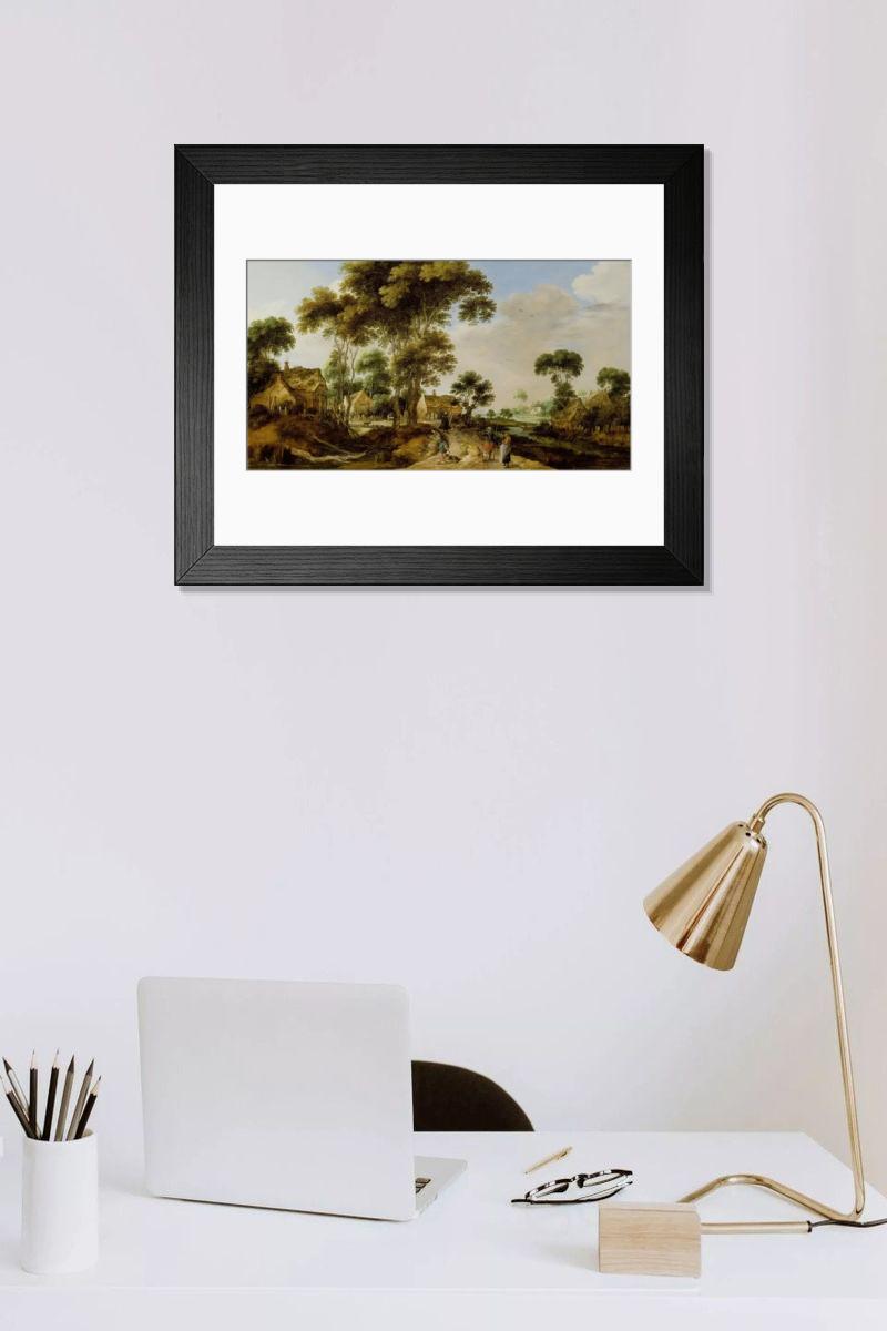 Shown hanging in a room: Modern 14"x12" (36x31cm)