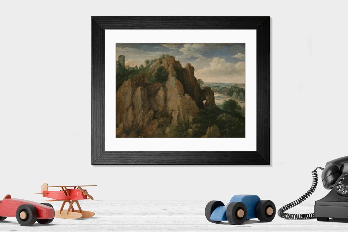 Shown hanging in a room: Modern 14"x12" (36x31cm)
