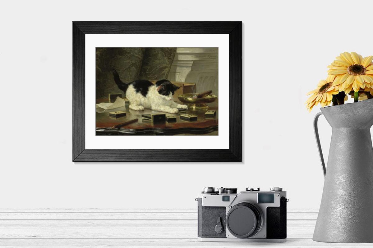Shown hanging in a room: Modern 14"x12" (36x31cm)