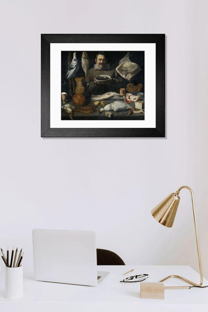 Shown hanging in a room: Modern 14"x12" (36x31cm)