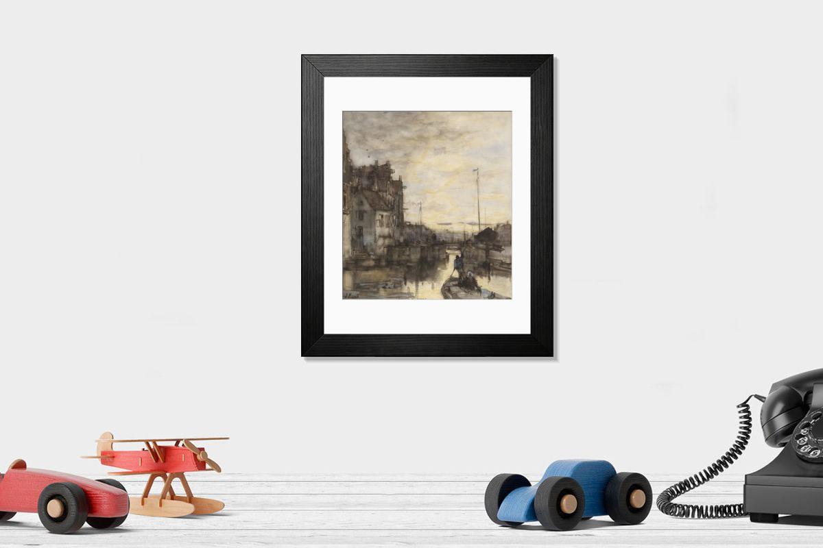 Shown hanging in a room: Modern 14"x12" (36x31cm)